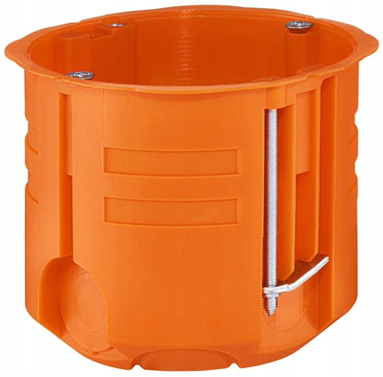 Puszka instalacyjna do nidy fi 60mm 68x58,5mm IP30 podtynkowa z wkrętami