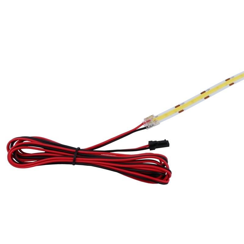 złączk 2m z wtyczką mini do taśm SMD i COB o szerokości 8 i 10 mm
