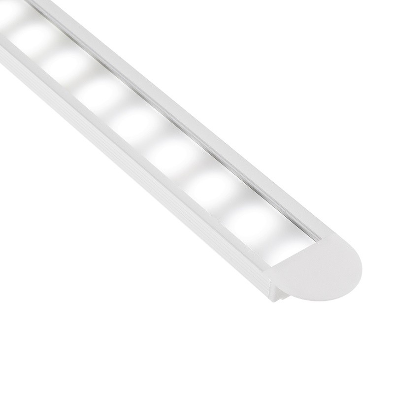 Profil aluminiowy biały Zenoline 2m wpuszczany z kloszem mlecznym