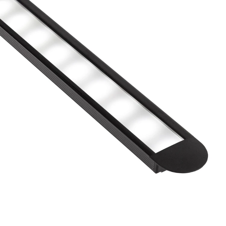 Profil aluminiowy czarny Zenoline 2m wpuszczany