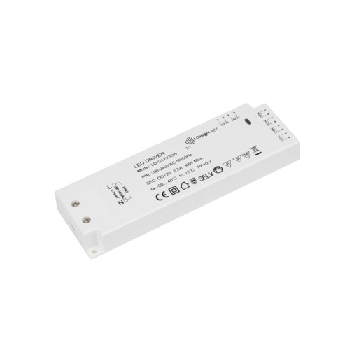 Zasilacz LED 30W 12V 2,5A z gniazdami mini