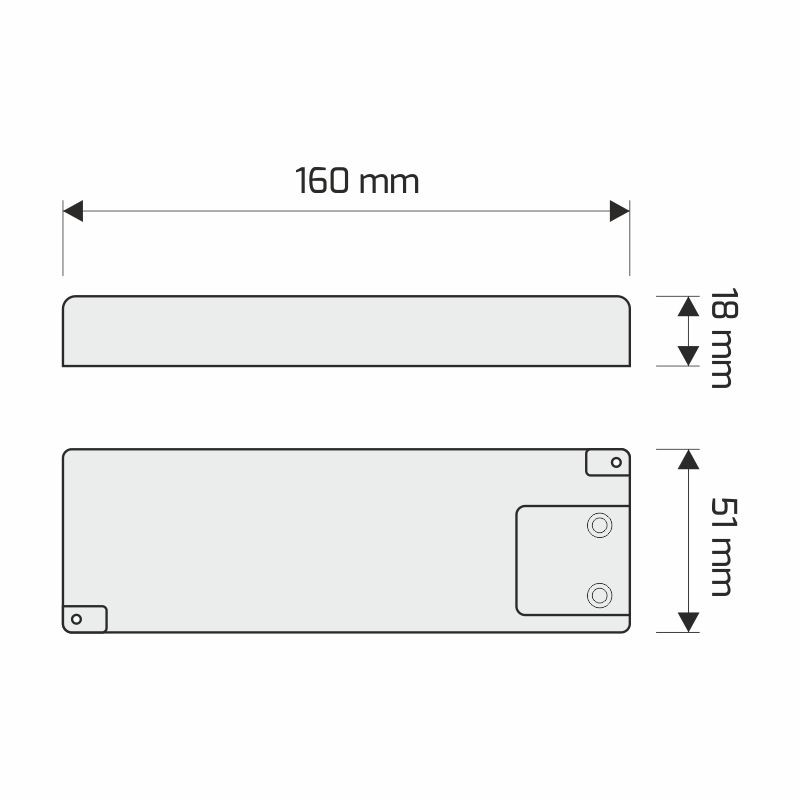 wymiary zasilacza 30W z gniazdami mini