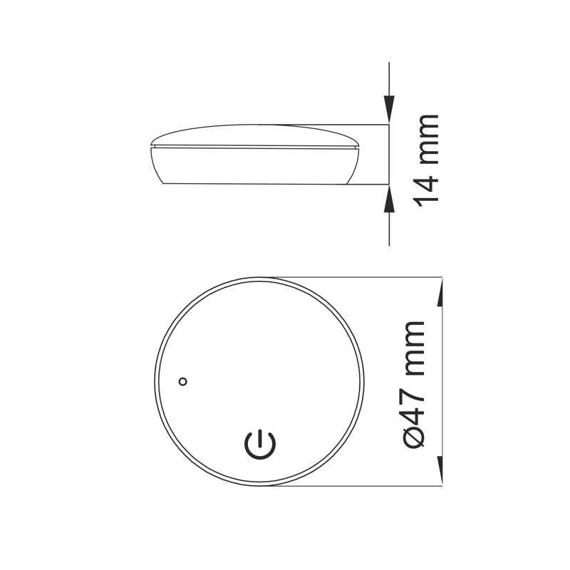 wymiary ściemniacza ufo