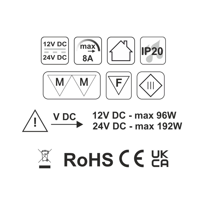 Wyłącznik TEO zbliżeniowy sensor z funkcją ściemniania biały