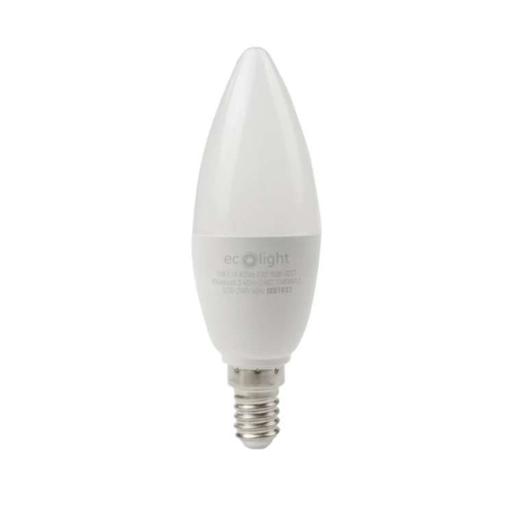Żarówka LED E14 5W RGB + CCT świeczka C37 Tuya Smart Bluetooth