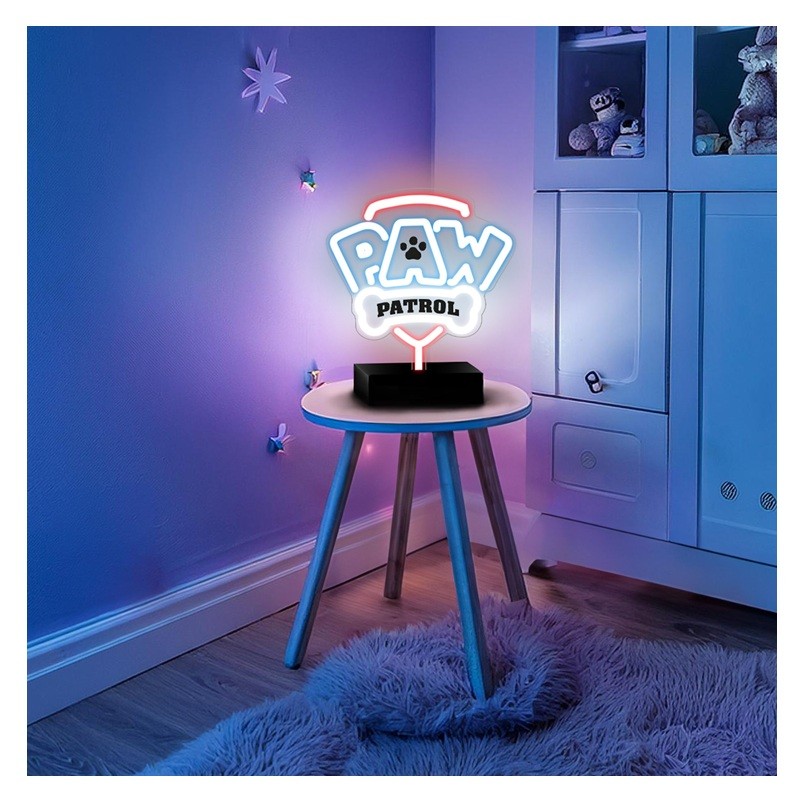 Psi Patrol neon led na podstawce