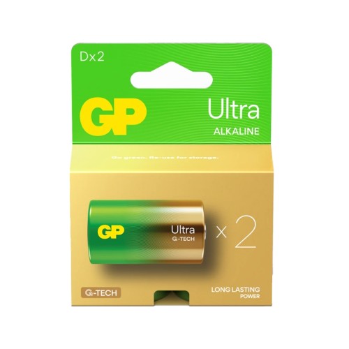 Bateria GP 1,5V GP13AU LR20 R20 D ULTRA ALKALINE G-TECH - 2 szt.