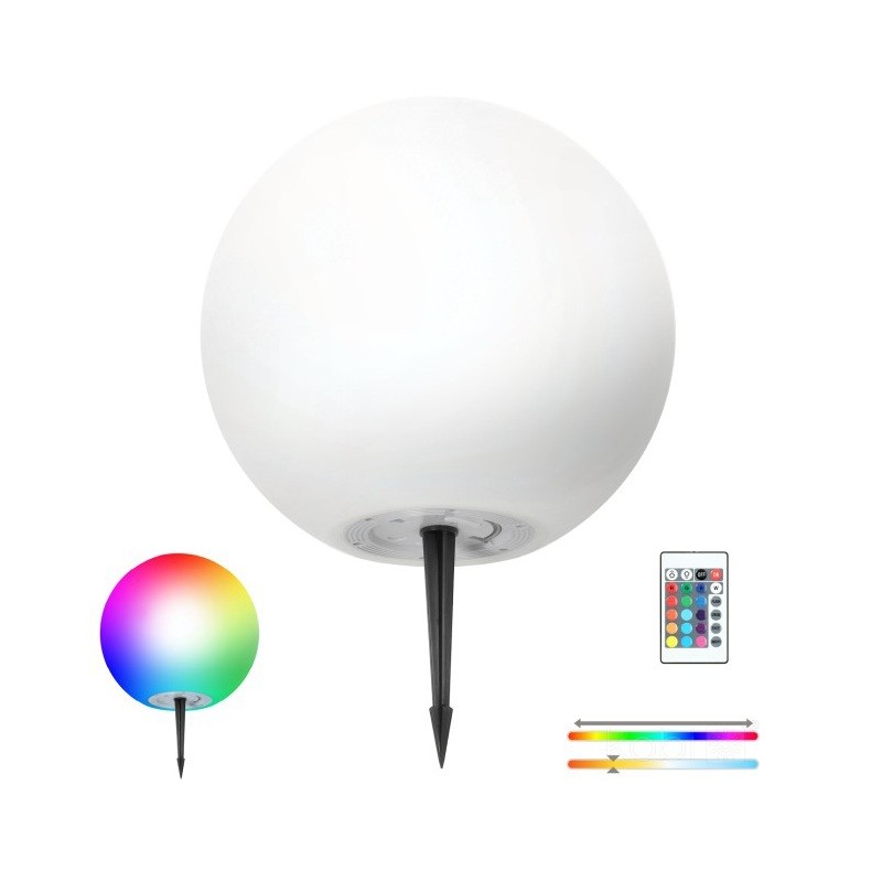 Kula ogrodowa LED RGB + 3000K 40cm solarna GARDEN BALL