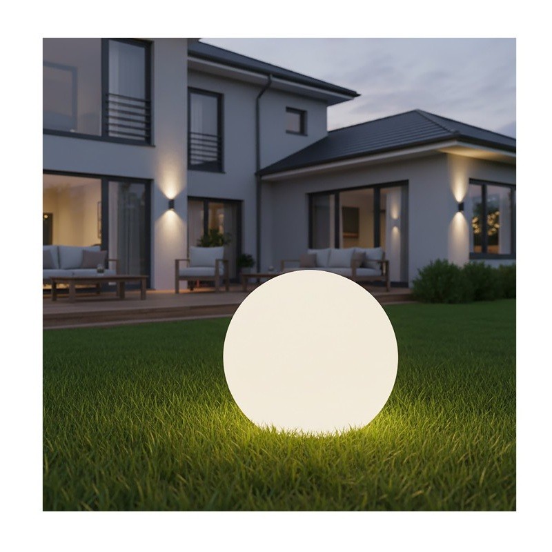Kula ogrodowa LED RGB + 3000K 40cm solarna