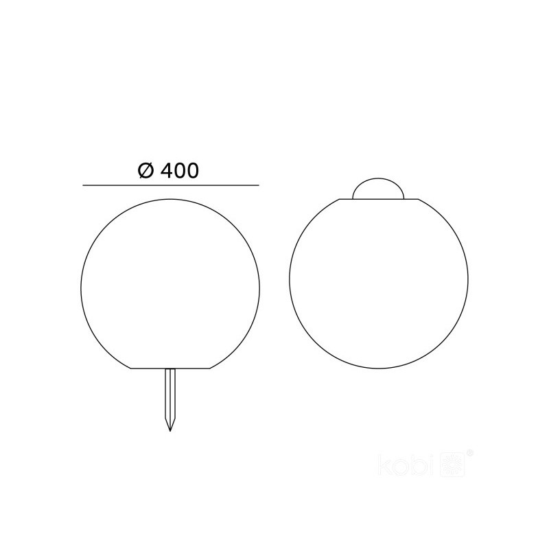 wymiary kuli garden ball solarnej