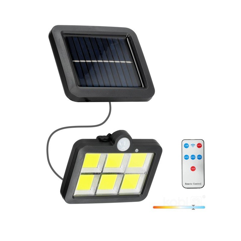 Naświetlacz LED SOLARNY 1,5W biały zimny z czujnikiem ruchu