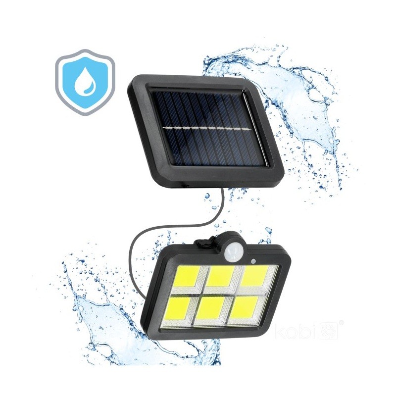 naświetlacz solarny 6000K zimny z czujnikiem ruchu