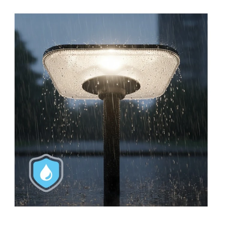 Lampa uliczna parkowa LED solarna 25W 3CCT + piolot