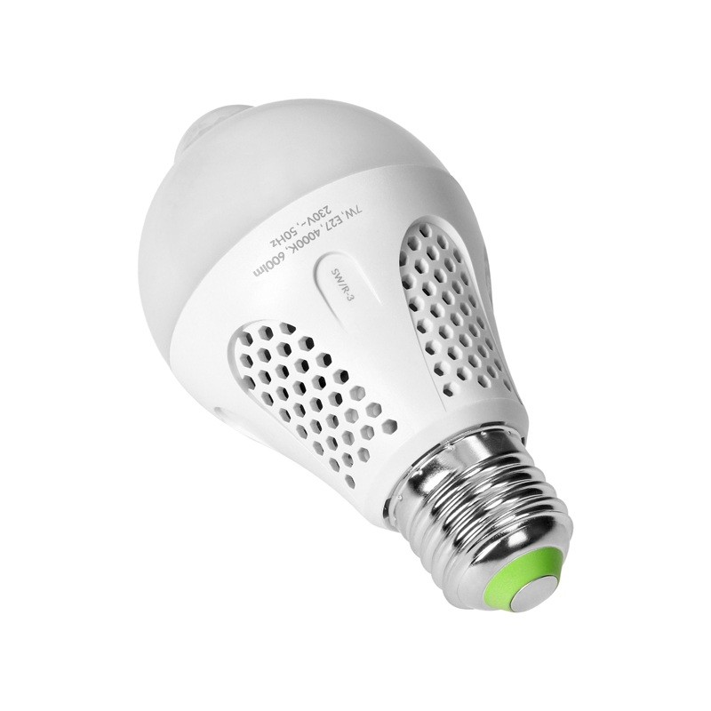 Żarówka LED E27 7W 600lm 230V A60 4000K z czujnikiem ruchu i zmierzchu
