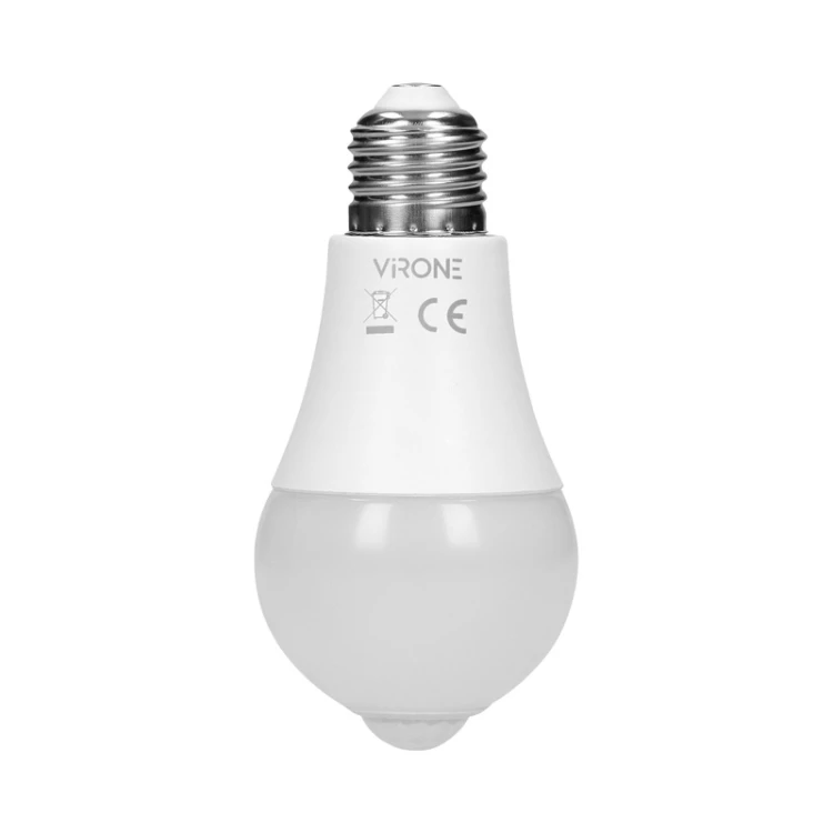 Żarówka LED E27 12W 1150lm 230V A60 THAR z czujnikiem ruchu i zmierzchu biała neutralna