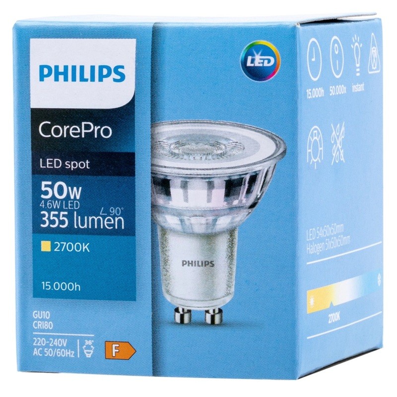 opakowanie żarówki LED Philips 4,6W
