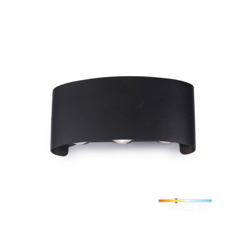 Kinkiet, lampa ogrodowa LED LUMPERA 6W 3000K IP54 czarna