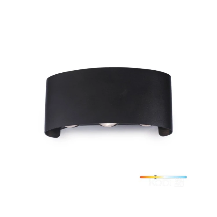 Kinkiet, lampa ogrodowa LED LUMPERA 6W 3000K IP54 czarna