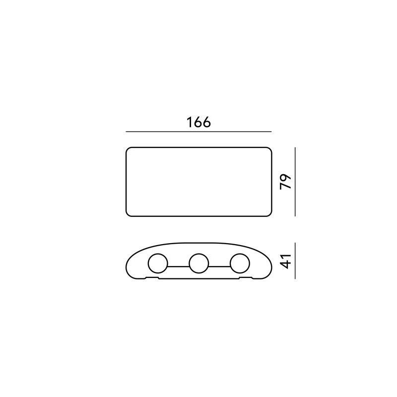 wymiary kinkietu 6W 3000K IP54