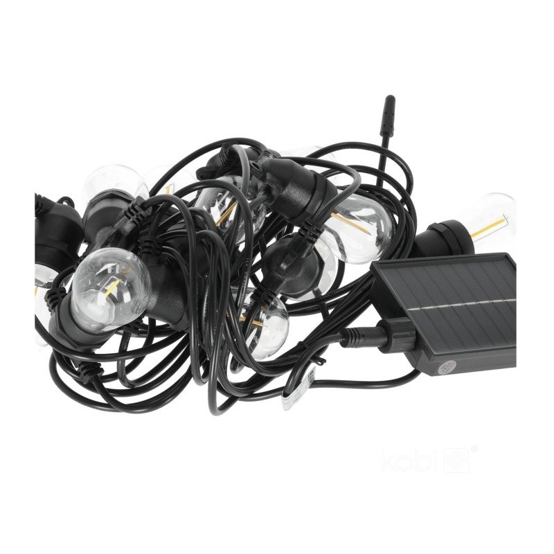 Girlanda ogrodowa solarna 10xE27 0,042W 10m