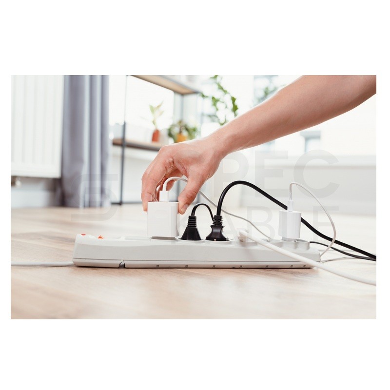 Przewód OMY biały linka 2x1mm - 25m giętki linka