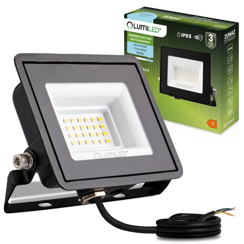 Naświetlacz LED 20W IP65 6500K biała zimna ZUNA2