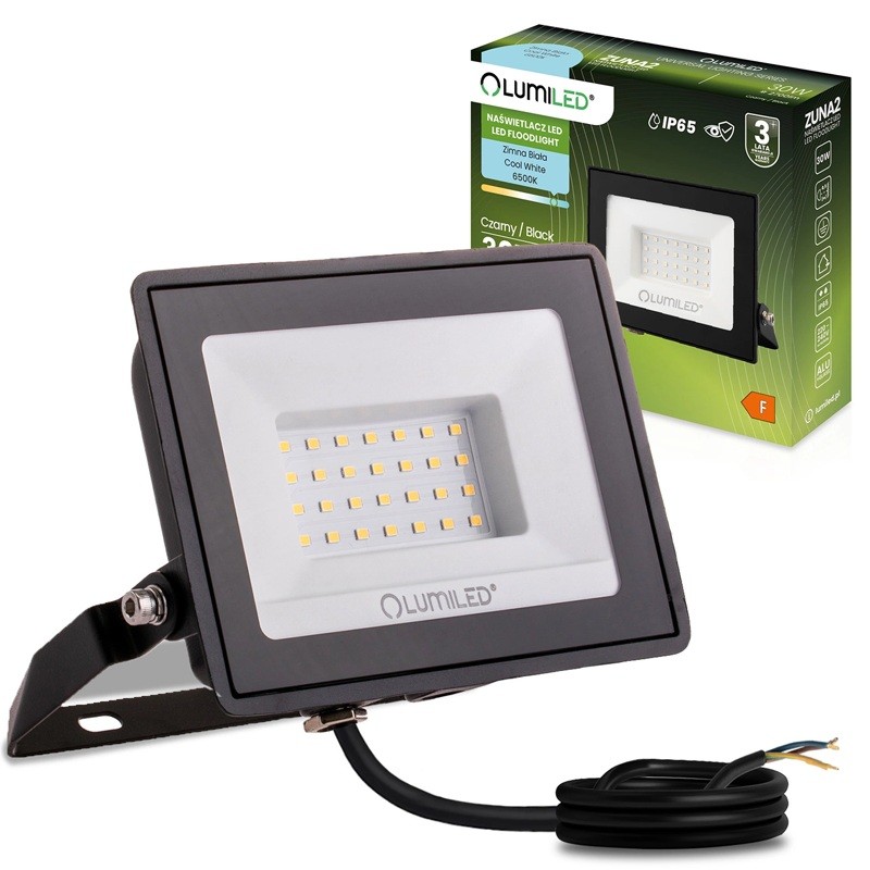 Naświetlacz LED 30W IP65 6500K biała zimna ZUNA2