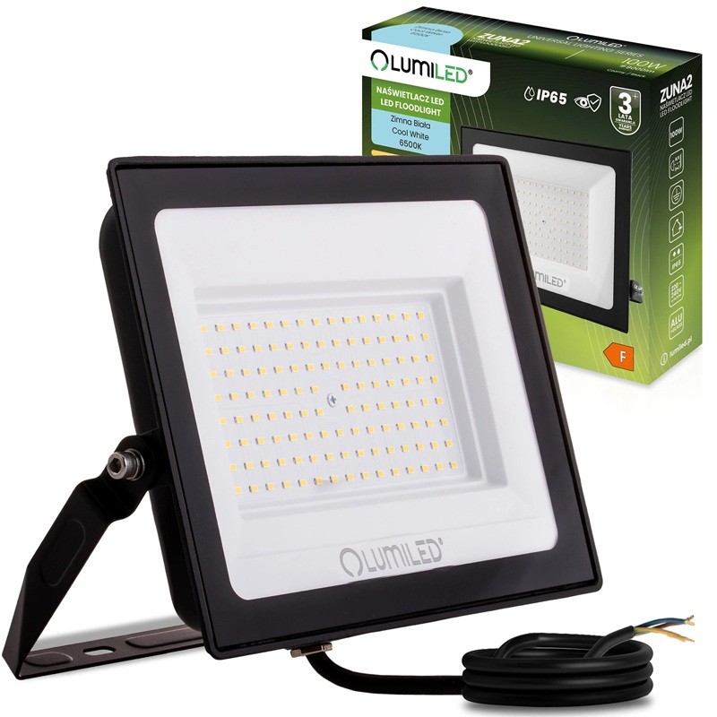 Naświetlacz LED 100W IP65 6500K biała zimna ZUNA2