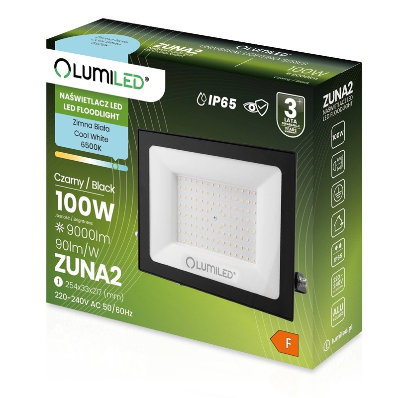 opakowanie naświetlacza 100W 6500K IP65