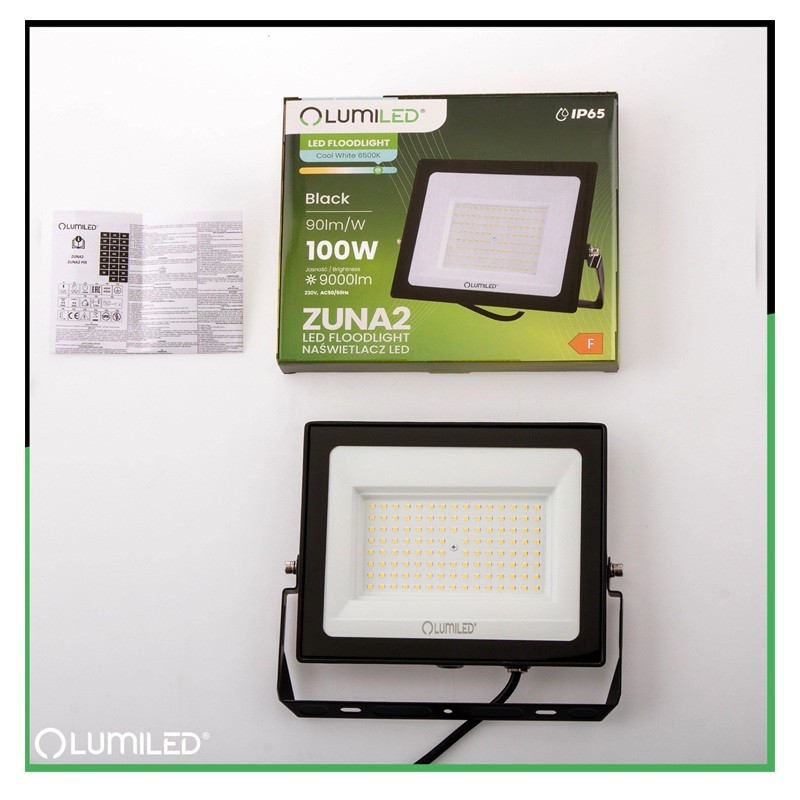 Naświetlacz LED 100W IP65 6500K biała zimna 9000lm