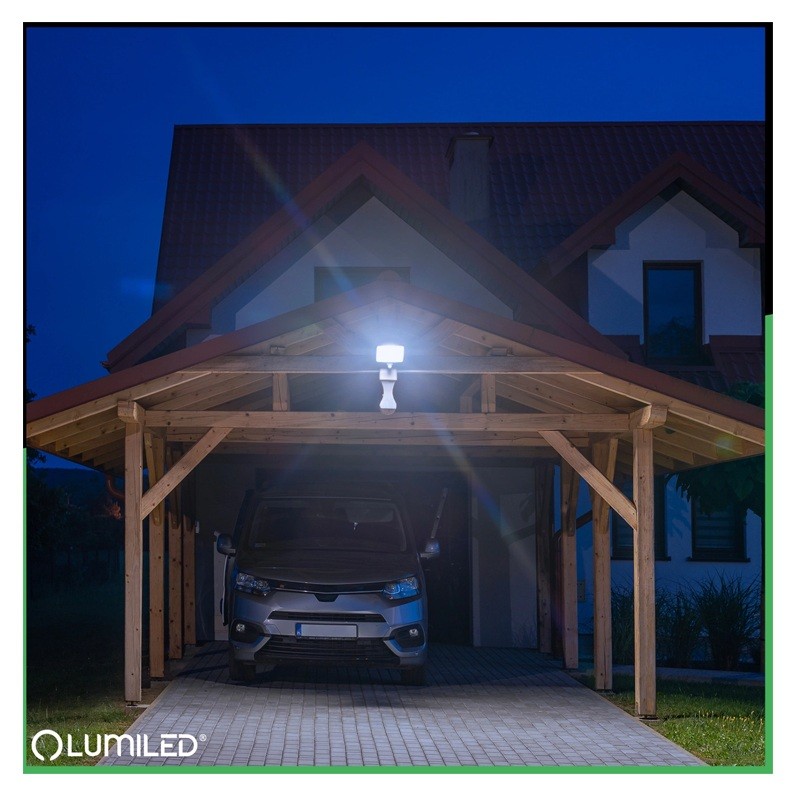 naświetlacz 10W IP44 zimny z czujnikiem