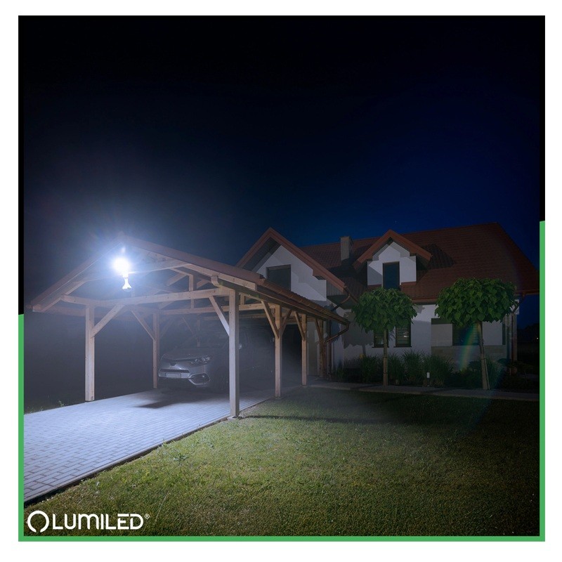 zdjęcie poglądowe naświetlacza z czujnikiem ruchu i zmierchu 10W