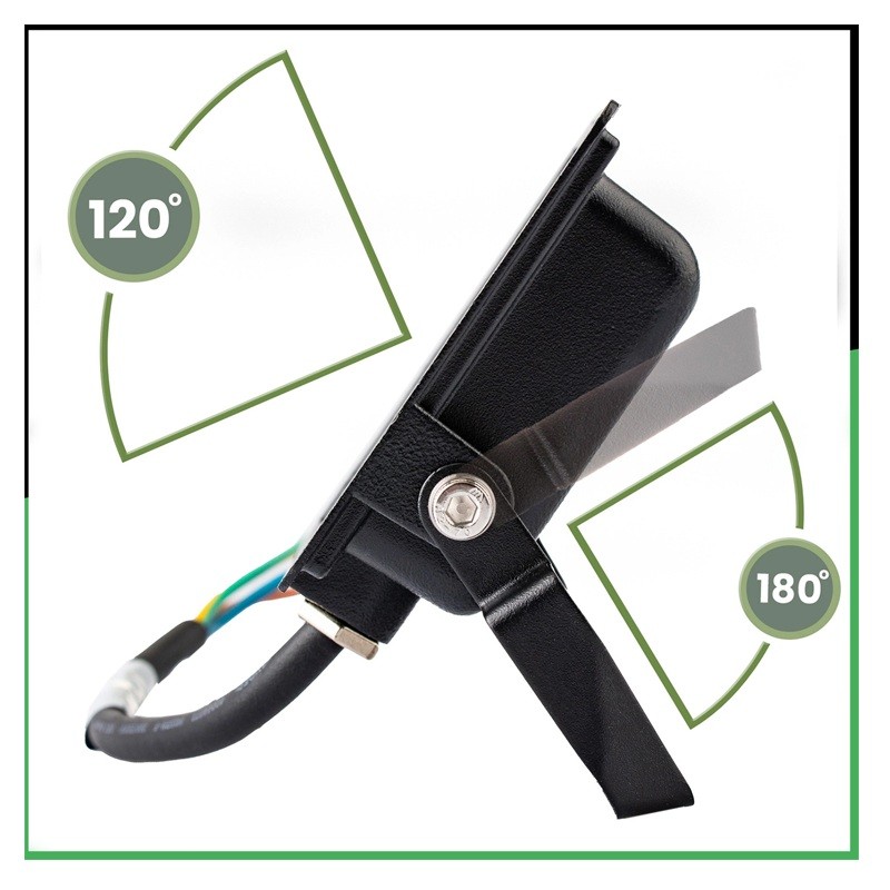 Naświetlacz LED 10W IP44 6500K biała zimna ZUNA2 z czujnikiem