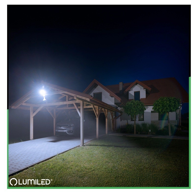 zdjęcie poglądowe naświetlacza 20W 6500K z czujnikiem ruchu i zmierchu