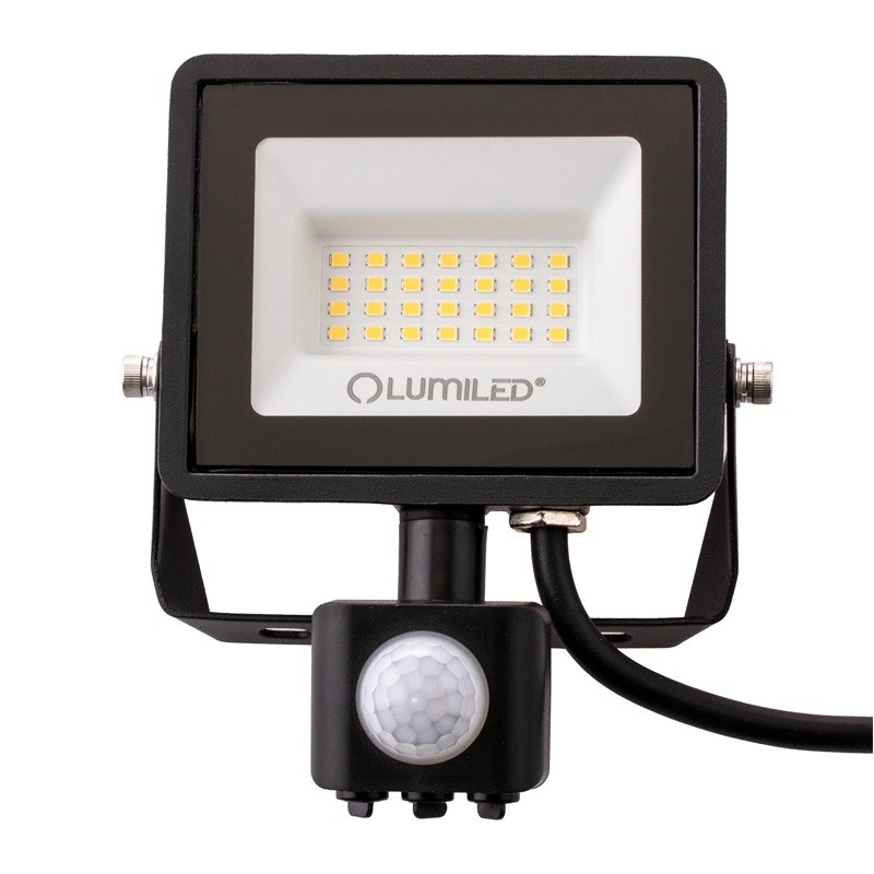 Naświetlacz LED 20W IP44 6500K biała zimna ZUNA2 z czujnikiem