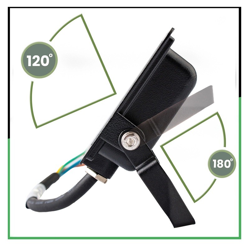 kąty naświetlacza 50W 6500K IP44 z czujnikiem ruchu i zmierzchu