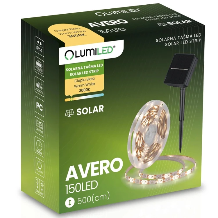 opakowanie taśmy Avero solarnej ciepłej 5m