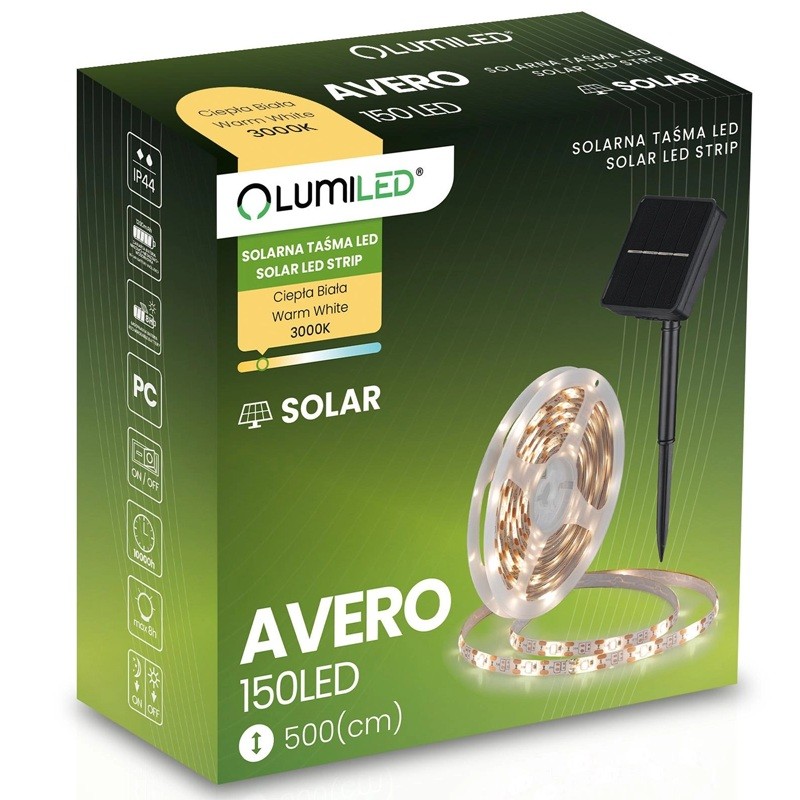 opakowanie taśmy Avero solarnej ciepłej 5m