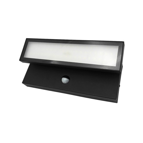 Kinkiet LED 27W IP65 4000K VELORION z czujnikiem ruchu i zmierzchu - czarna