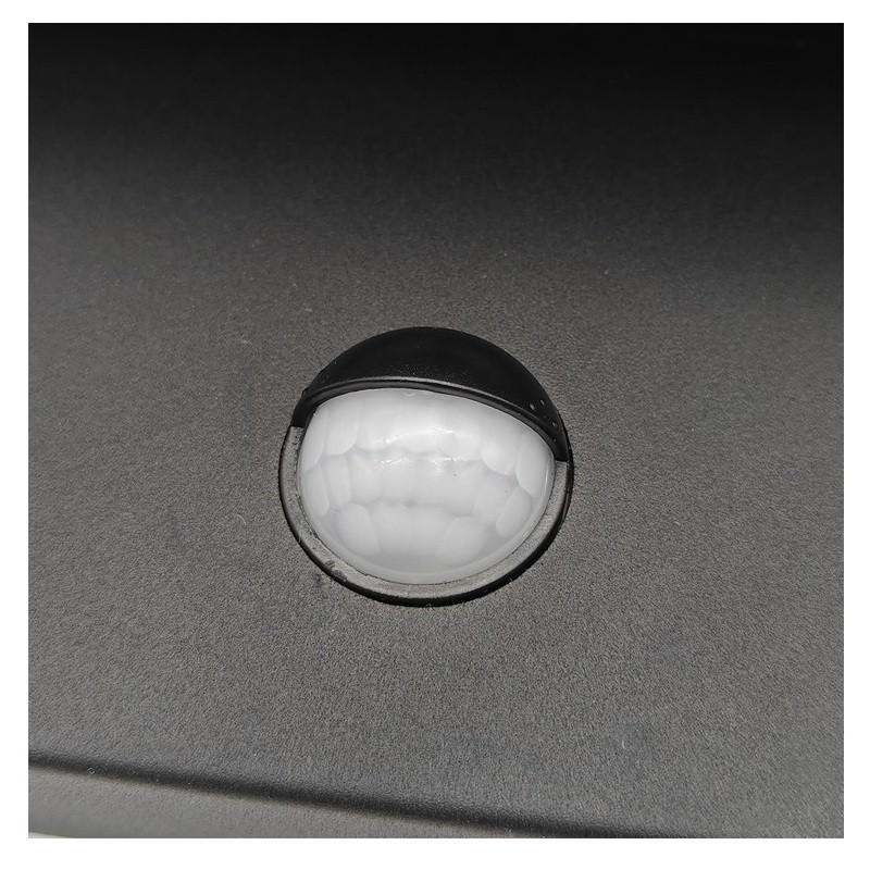 Kinkiet, lampa ogrodowa, elewacyjna LED 40W IP65 4000K VELORION z czujnikiem ruchu i zmierzchu - czarna