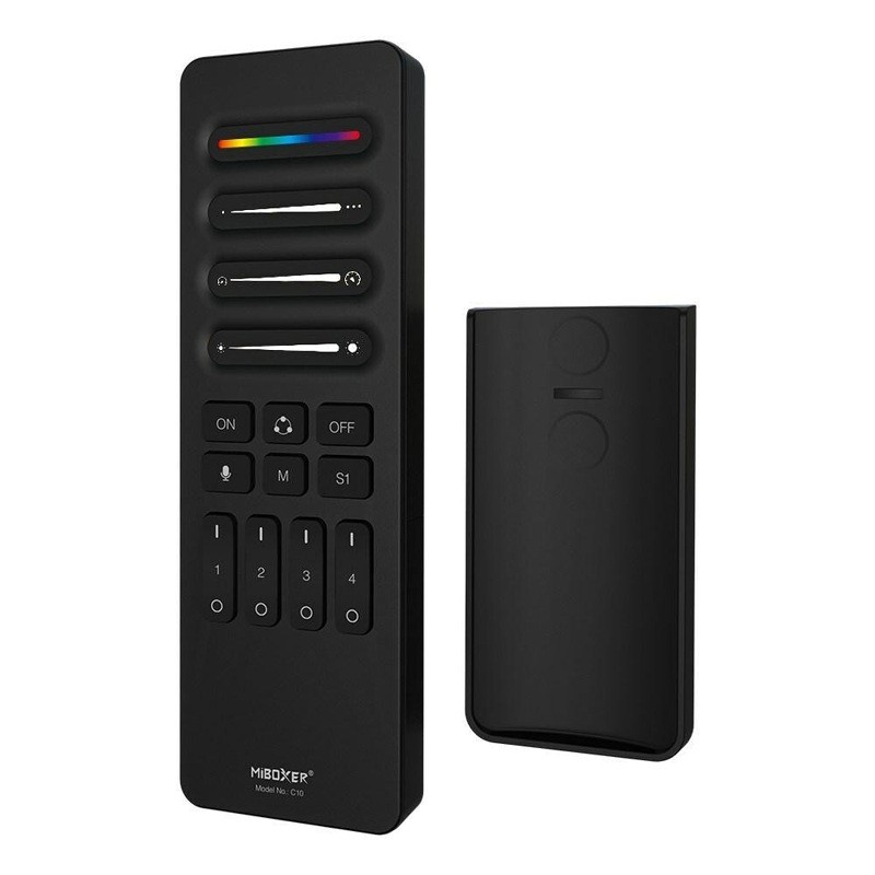 MiBoxer C10 4-kanałowy pilot RGB+CCT SPI (2.4GHz) Czarny