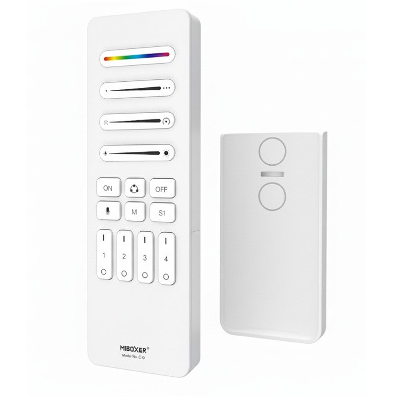 MiBoxer C10 4-kanałowy pilot RGB+CCT SPI (2.4GHz) Biały