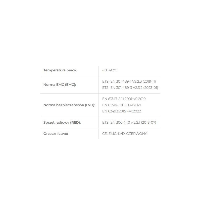 Pilot LED MONO CCT 1-strefowy MiBoxer Milight K0 biały
