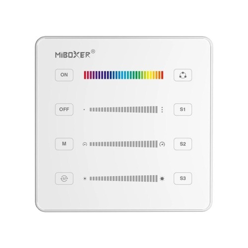 Pilot, panel sterujący SPI Mono, RGB, RGB+W 1-strefowy MiBoxer Milight B6-W do taśm cyfrowych biały