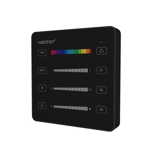 Pilot, panel sterujący SPI Mono, RGB, RGB+W 1-strefowy MiBoxer Milight B6-W do taśm cyfrowych czarny
