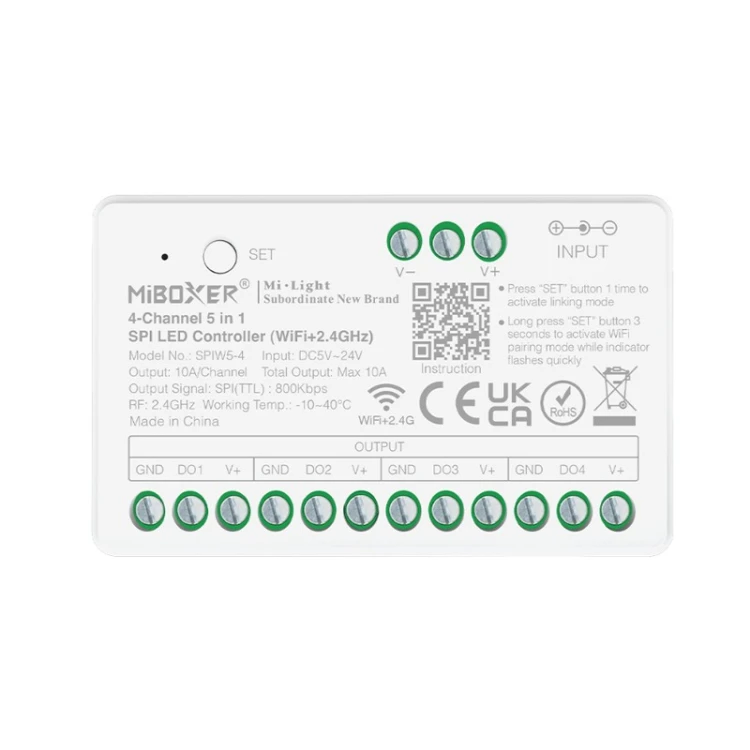 Sterownik kontroler LED do taśm cyfrowych Digital SPI 5w1 Milight SPIW5-4