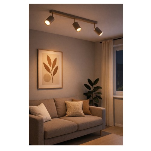 Lampa sufitowa Spoti Ecru 3x GU10 SuperLED