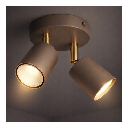 Lampa sufitowa Spoti Ecru Round 2x GU10 SuperLED