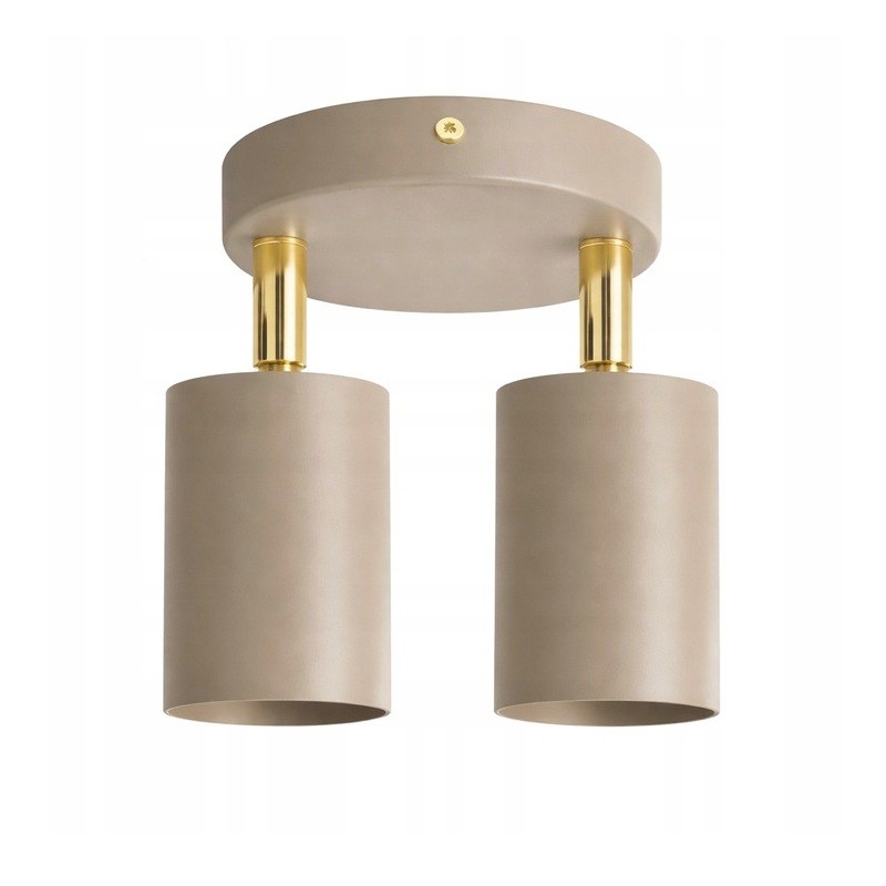 Lampa sufitowa Spoti Ecru Round 2x GU10 SuperLED