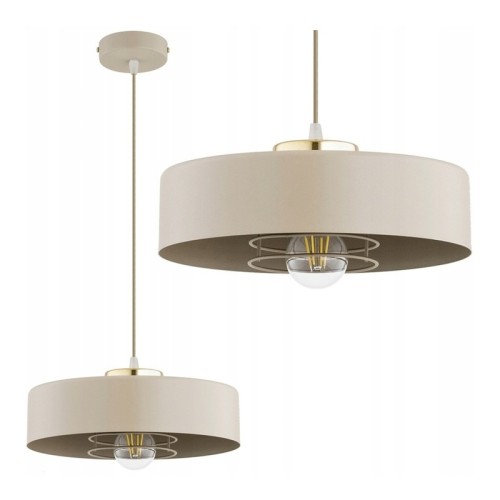 Lampa sufitowa, żyrandol wisząca 1xE27 Sisu ecru